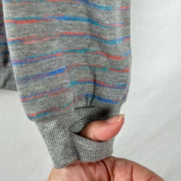 Southern Marsh Multicolored Strips Gray Seawash Rally Sweatshirt Medium - Picture 4 of 11